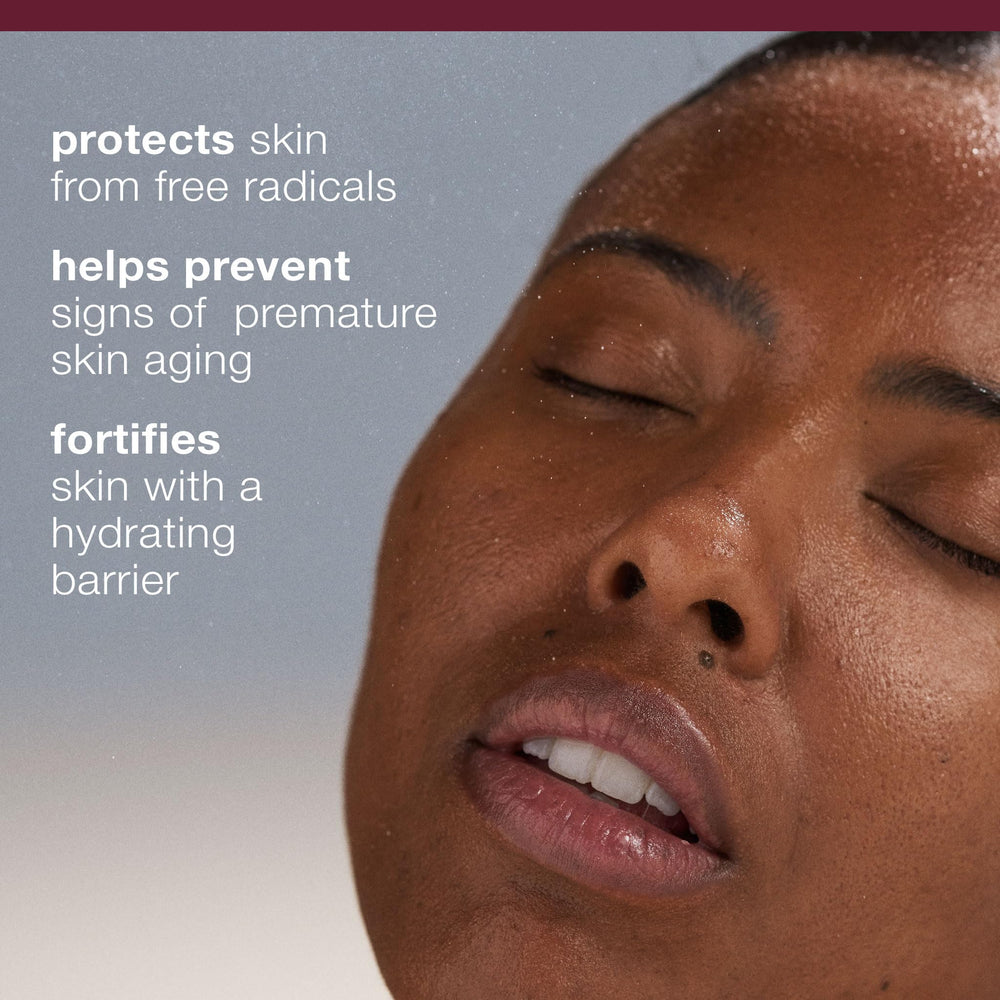 Dermalogica mist being sprayed on face for instant hydration and refreshment