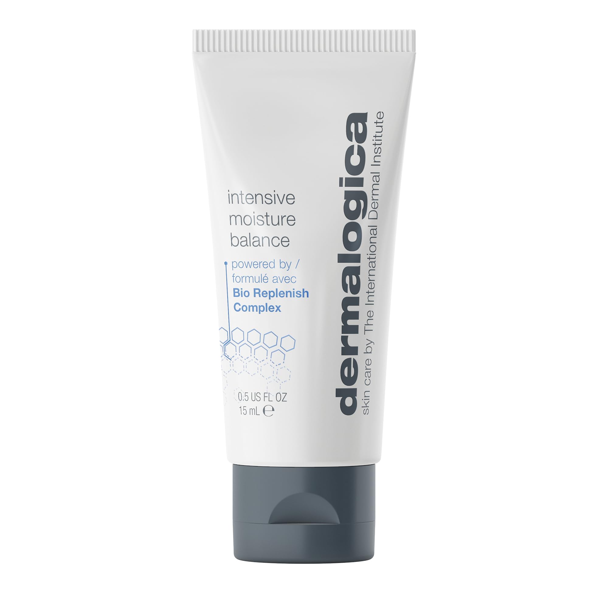 Dermalogica jar front view showing sleek packaging and moisturizing benefits