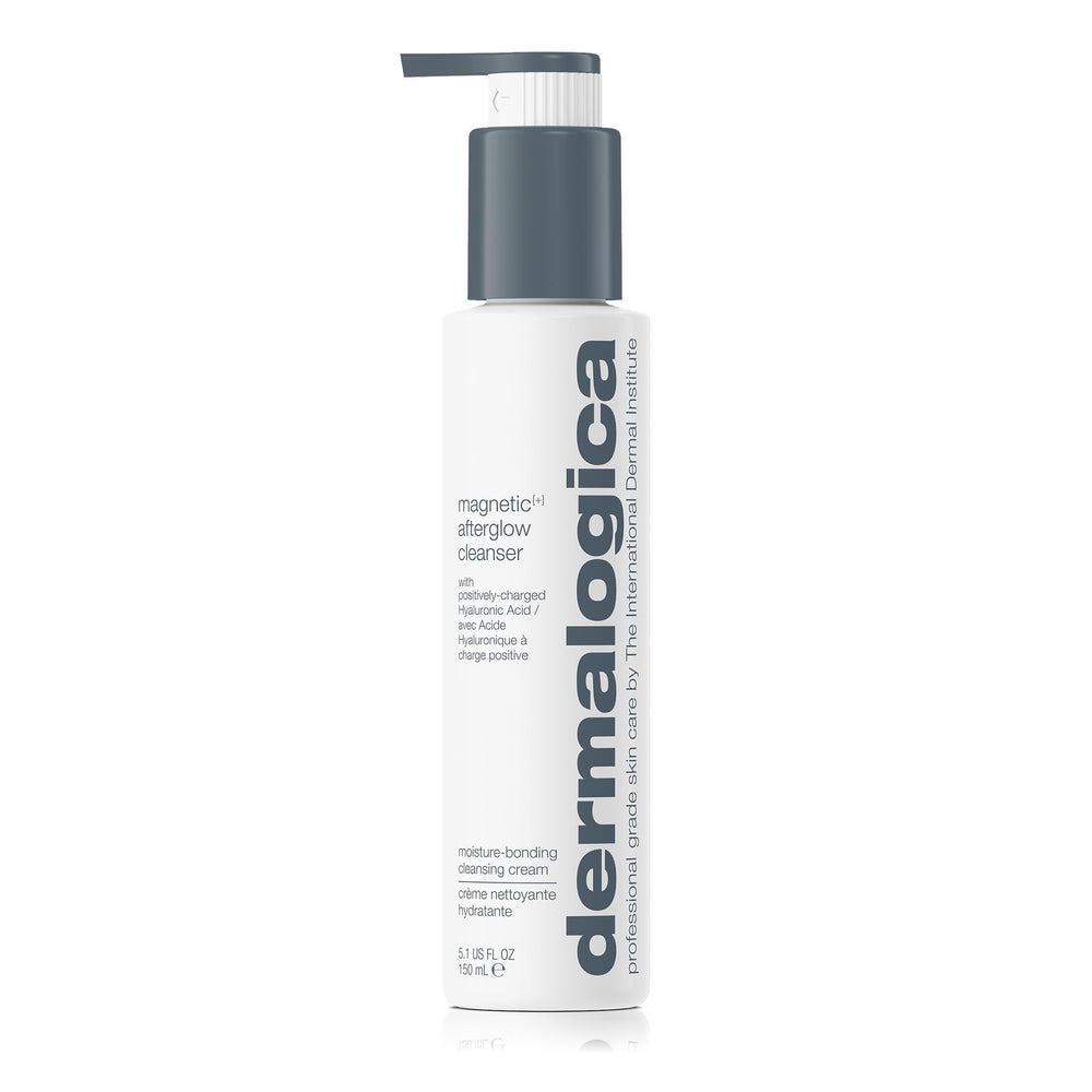 Dermalogica front packaging showing cleanser and clear branding benefits hydration