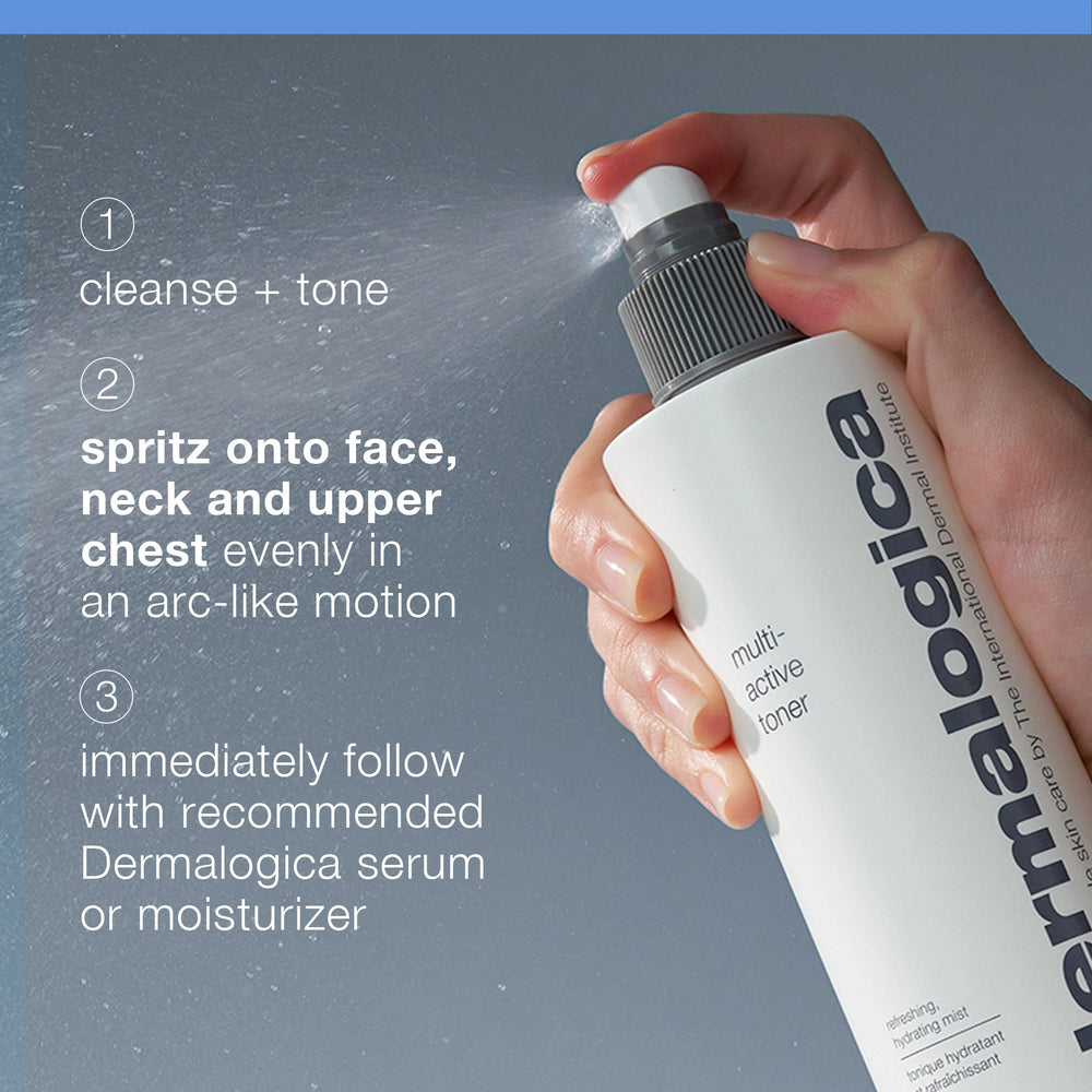 Dermalogica texture mist visual demonstrating lightweight, non-greasy feel