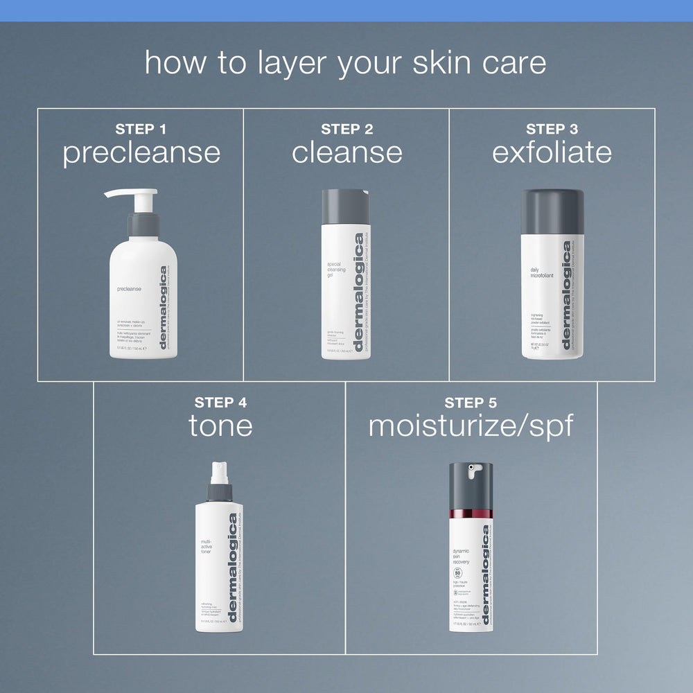 Dermalogica bottle beside arnica and lavender showing calming botanicals