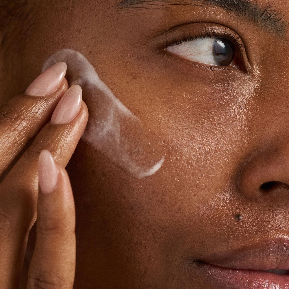 Dermalogica being applied to face morning routine for hydrated glow