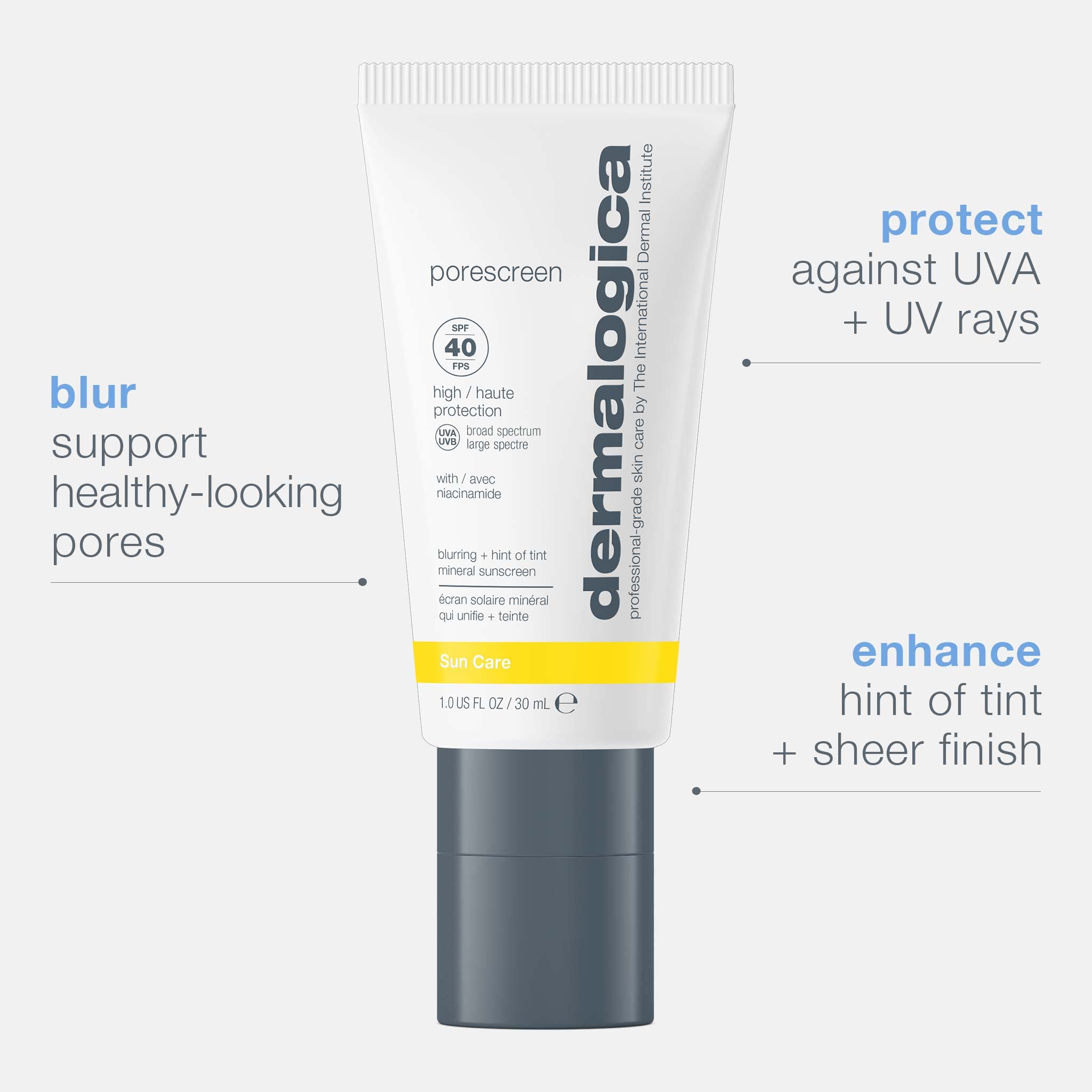 Dermalogica close-up of Porescreen texture highlighting lightweight feel