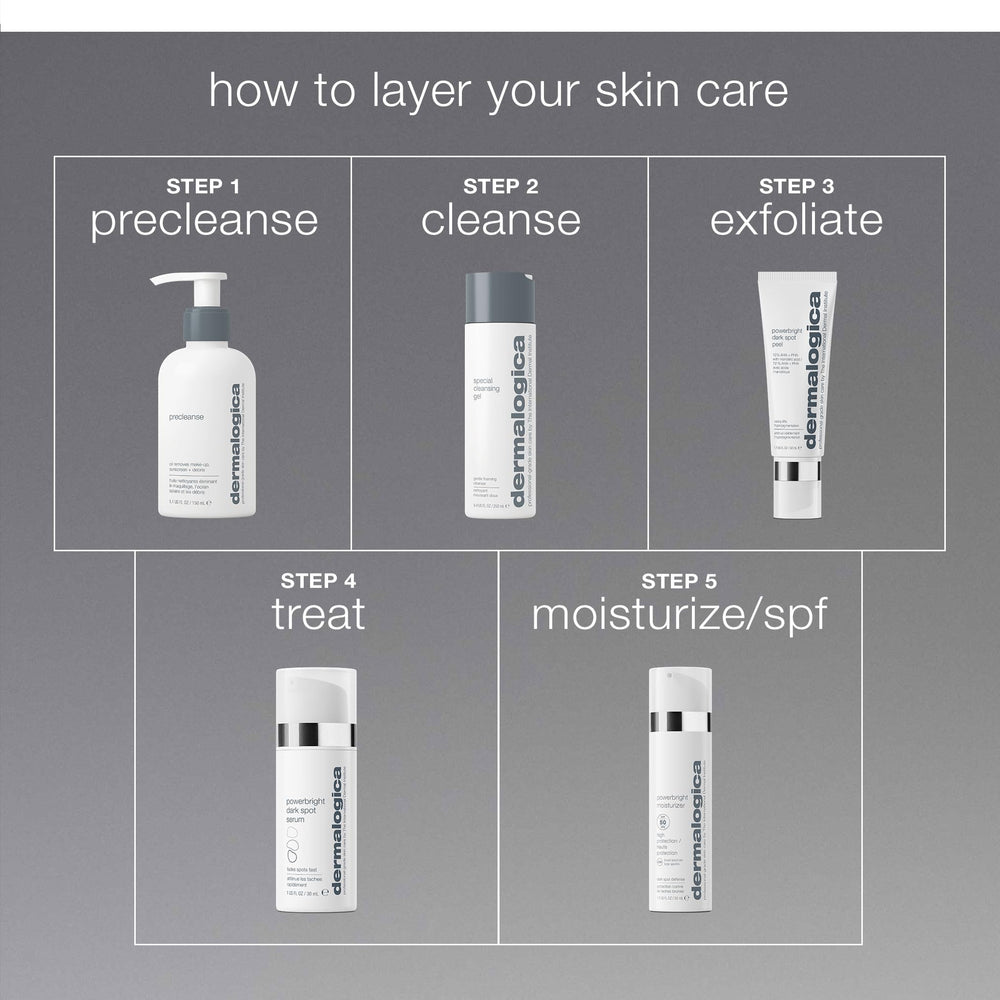 Dermalogica application to face and neck showing even coverage benefit