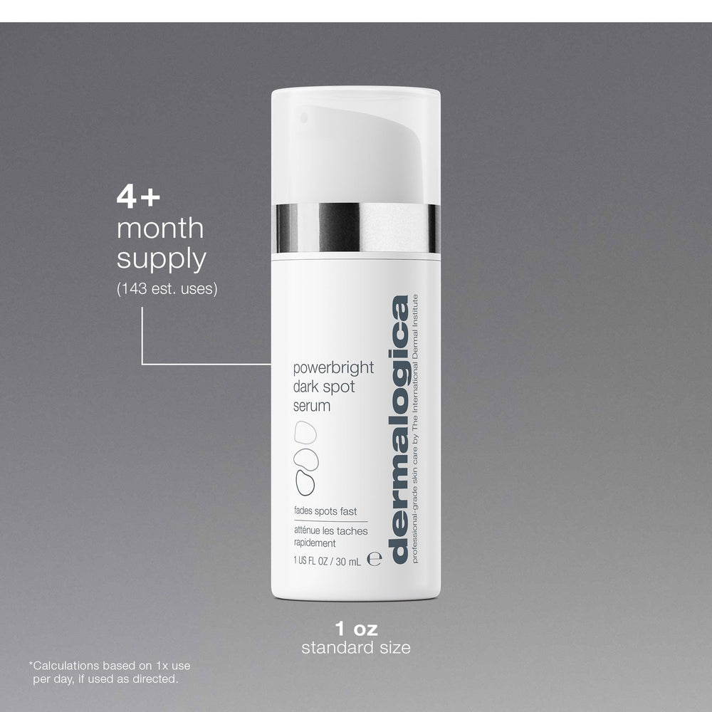 Dermalogica PowerBright staged on bathroom shelf illustrating daily routine use
