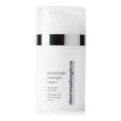 Dermalogica front jar showing PowerBright overnight cream for hydrated skin