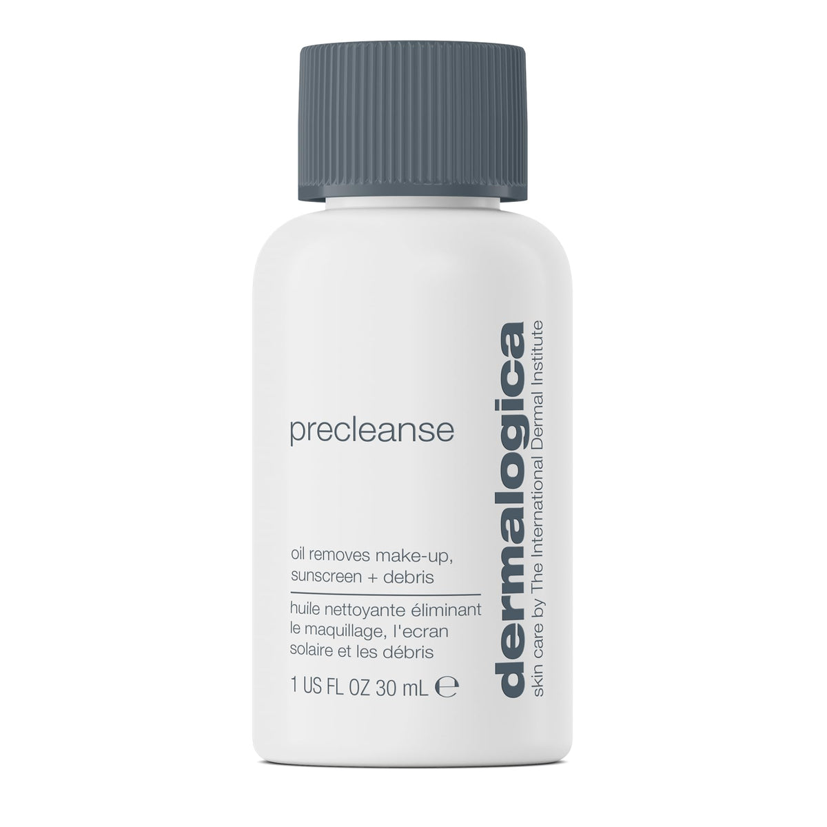 Dermalogica travel-size bottle front view showing compact makeup remover