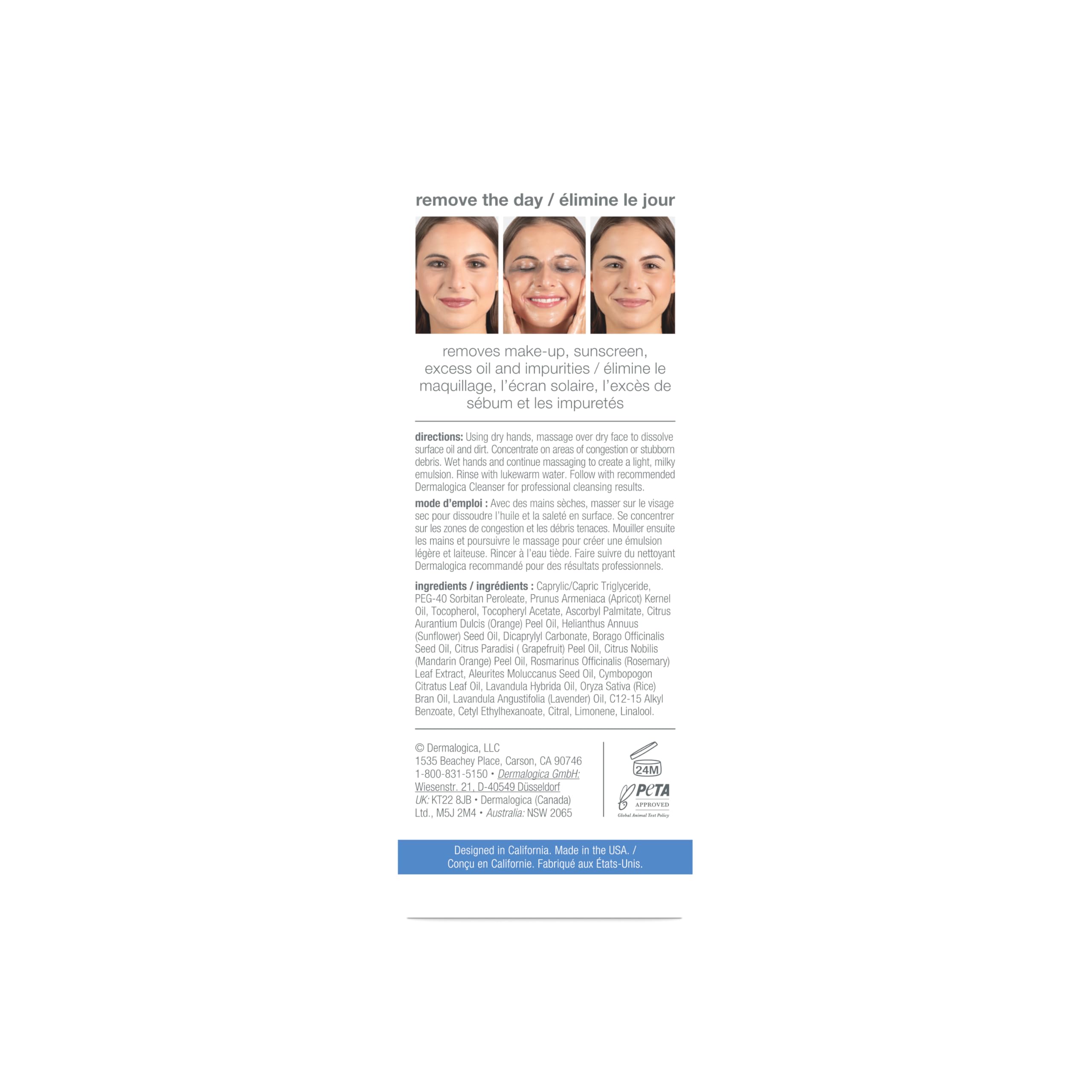 Dermalogica oil texture droplet on skin showing smooth dissolve action benefit