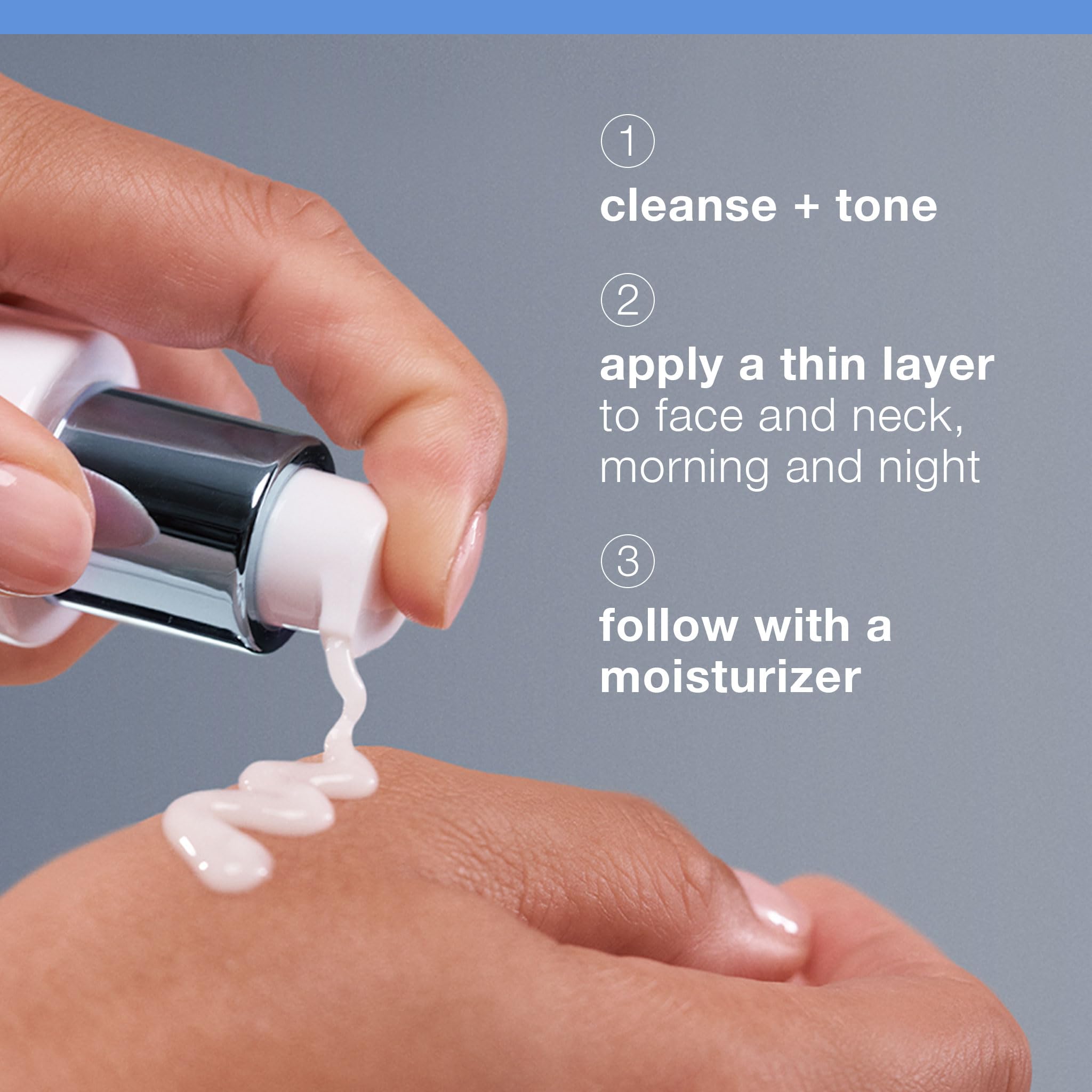 Dermalogica bottle beside moisturizer illustrating easy layering in routine