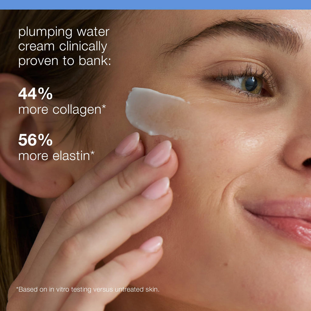 Dermalogica water cream spread on hand demonstrating quick-absorbing moisture