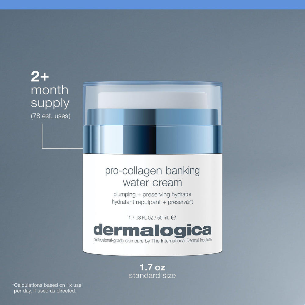 Dermalogica jar on bathroom shelf lifestyle scene conveying daily routine ease