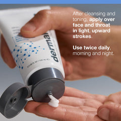 Dermalogica pump dispensing cream demonstrating easy, mess-free application