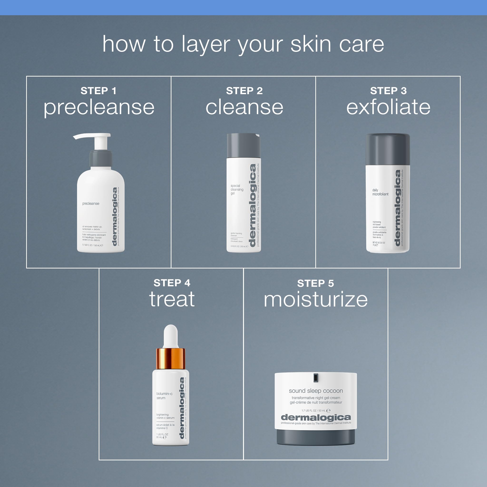 Dermalogica ingredient display highlighting botanicals for radiant skin