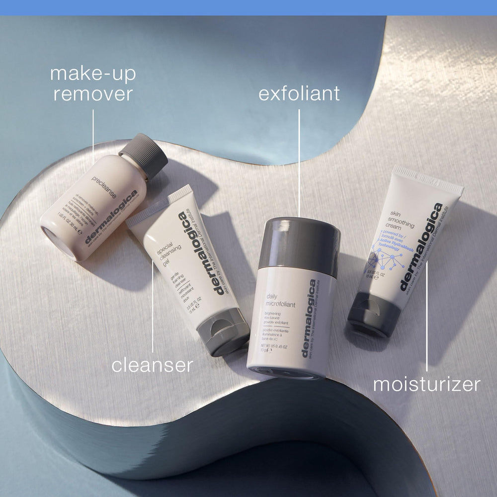 Dermalogica Special Cleansing Gel bottle dispensing clear cleanser effectively