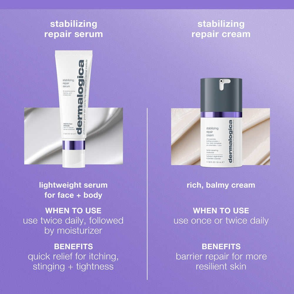 Dermalogica serum being applied to face for immediate calming