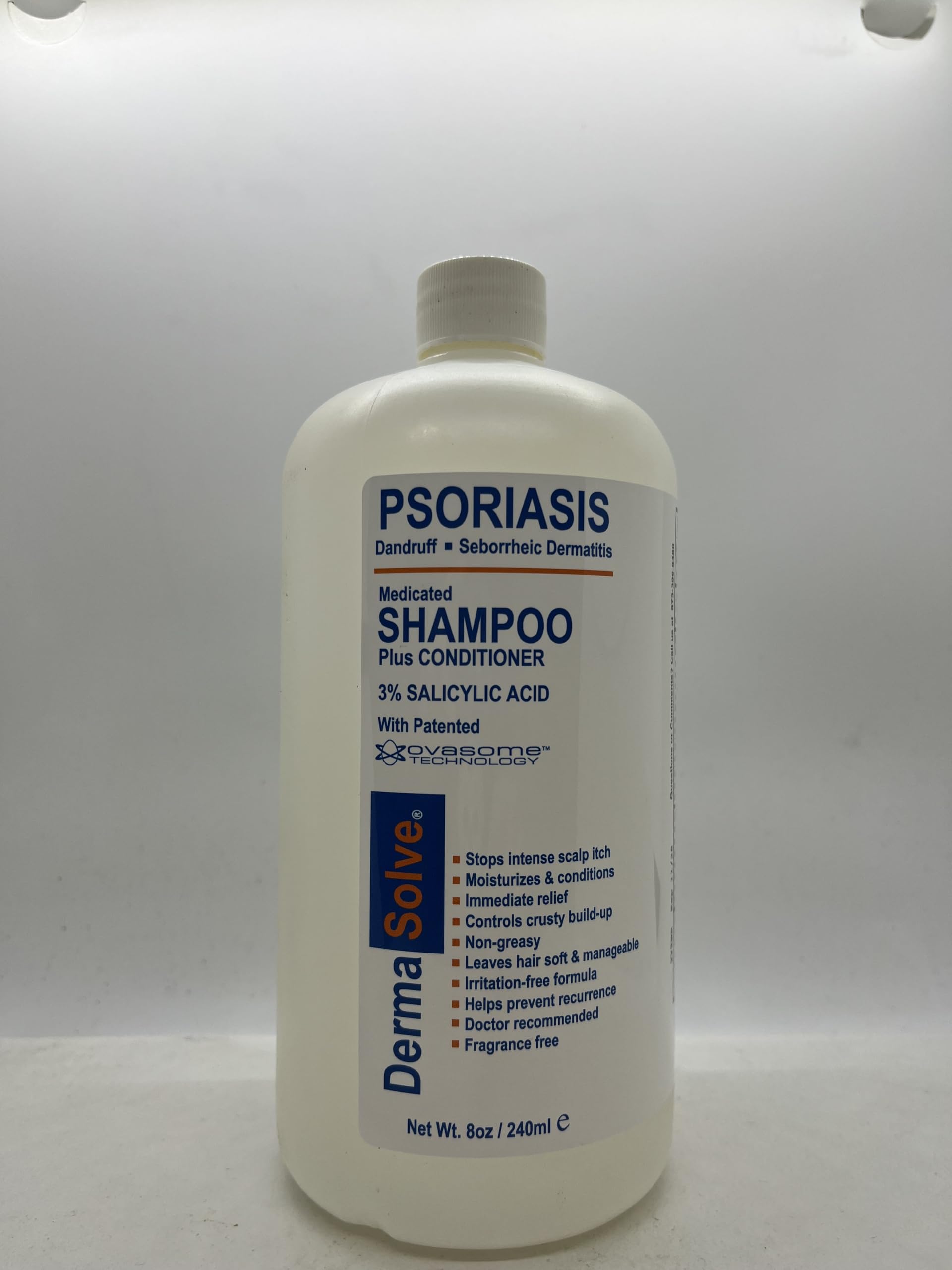 Dermasolve back label with ingredients list for clear ingredient insight