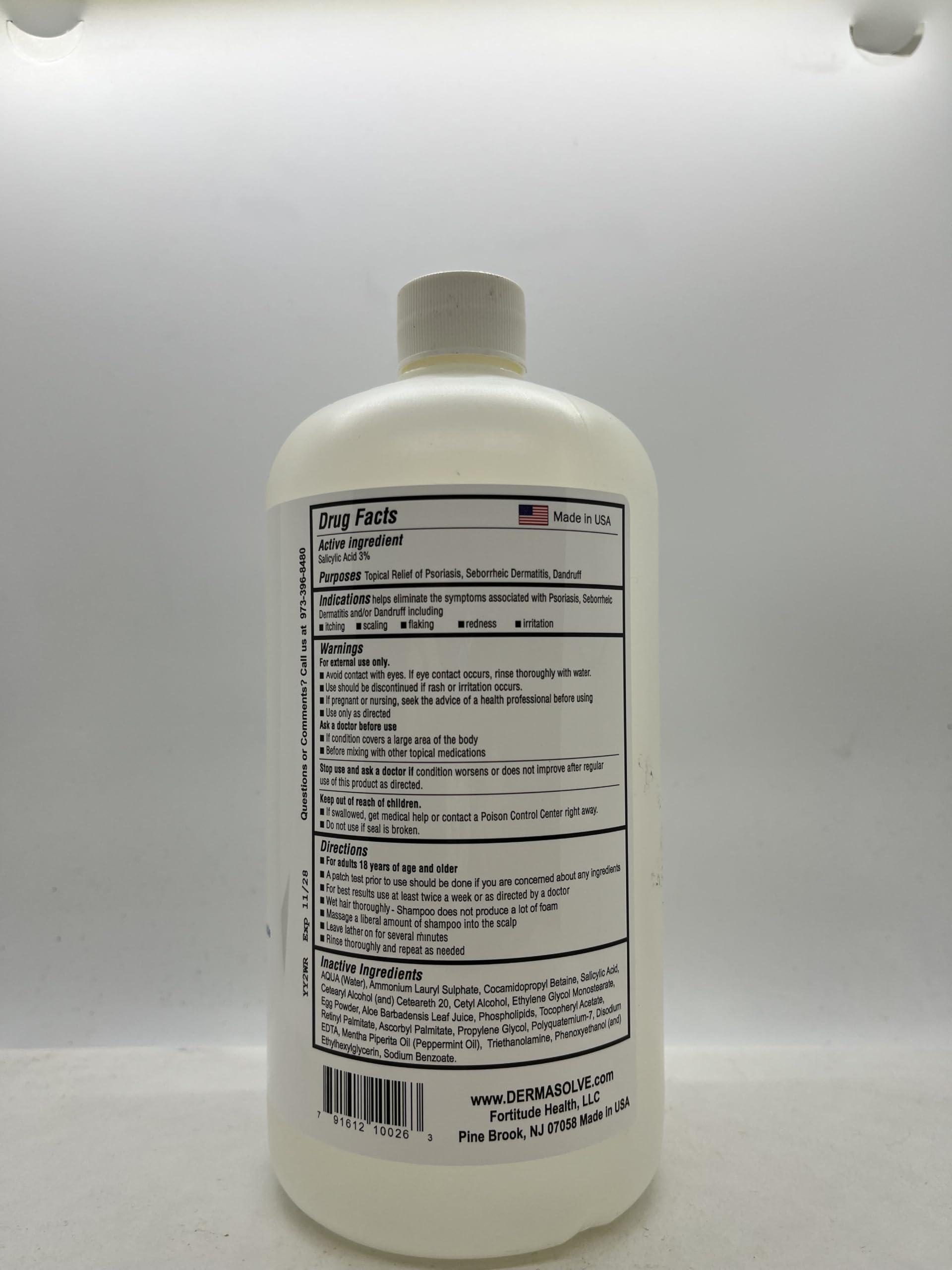 Dermasolve texture close-up highlighting creamy conditioner consistency