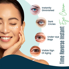 DERMAXGEN application under-eye patting demonstrates gentle delivery and reduced puffiness