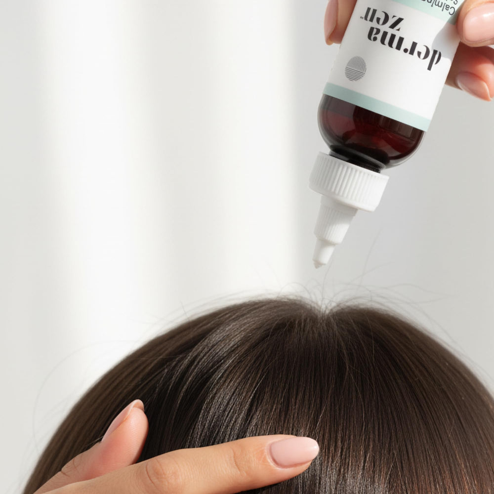 Dermazen on beard and ear area showing precise application benefit