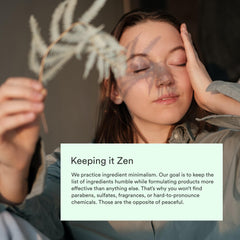 Dermazen applied to face and ear area showing targeted flake relief