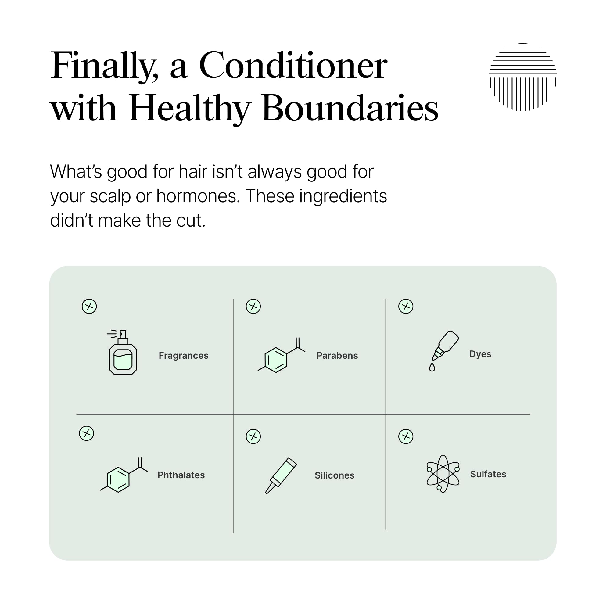 Dermazen on hair after rinse showing smoother strands and reduced tangles benefit