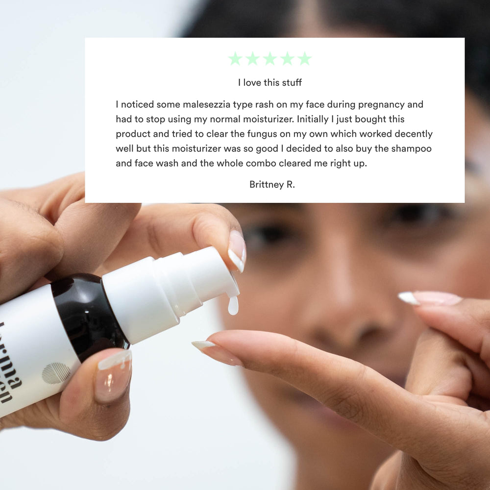 Dermazen product label close-up showing ingredient highlights and benefits