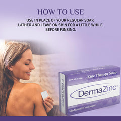 DermaZinc bar in hand to show size and easy, controlled application benefit