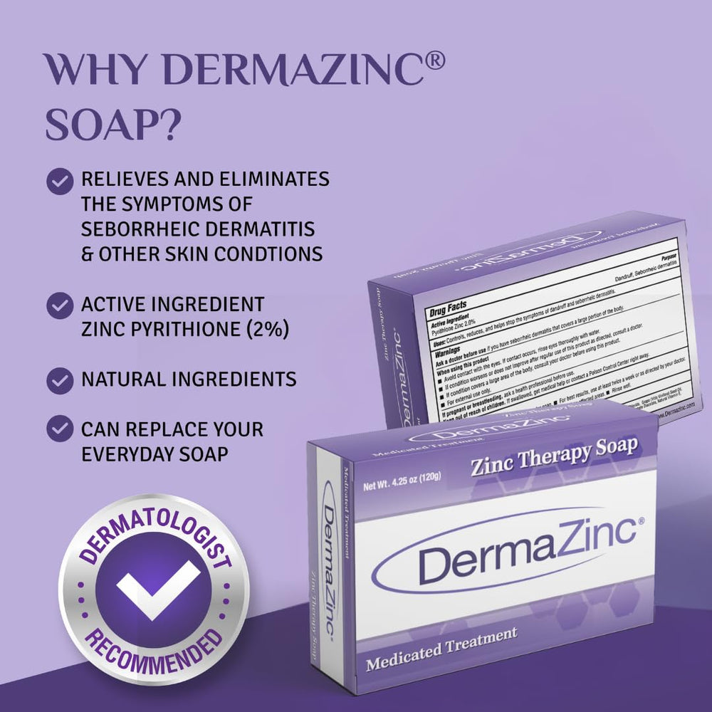 DermaZinc soap being used in shower to demonstrate full-body cleansing benefit