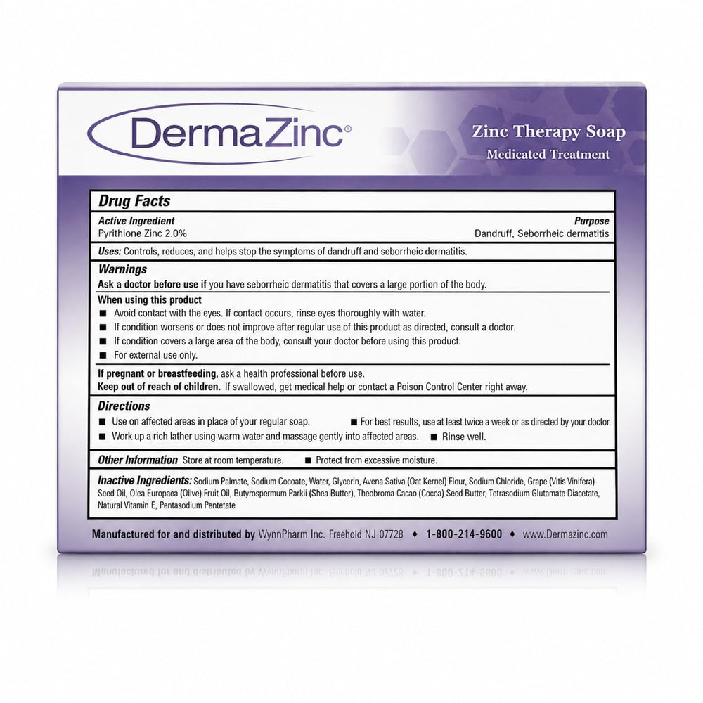 DermaZinc soap beside moisturizer illustrating a complete post-wash routine