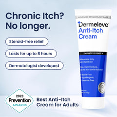 Dermeleve pump and tube detail highlighting easy dispensing and hygiene