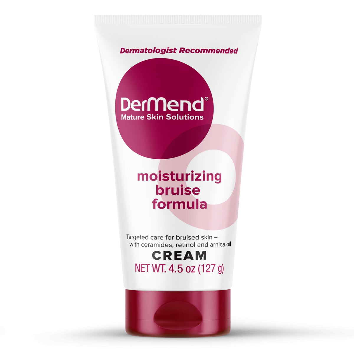 Dermend front packaging showing 4.5 oz tube and clear benefits