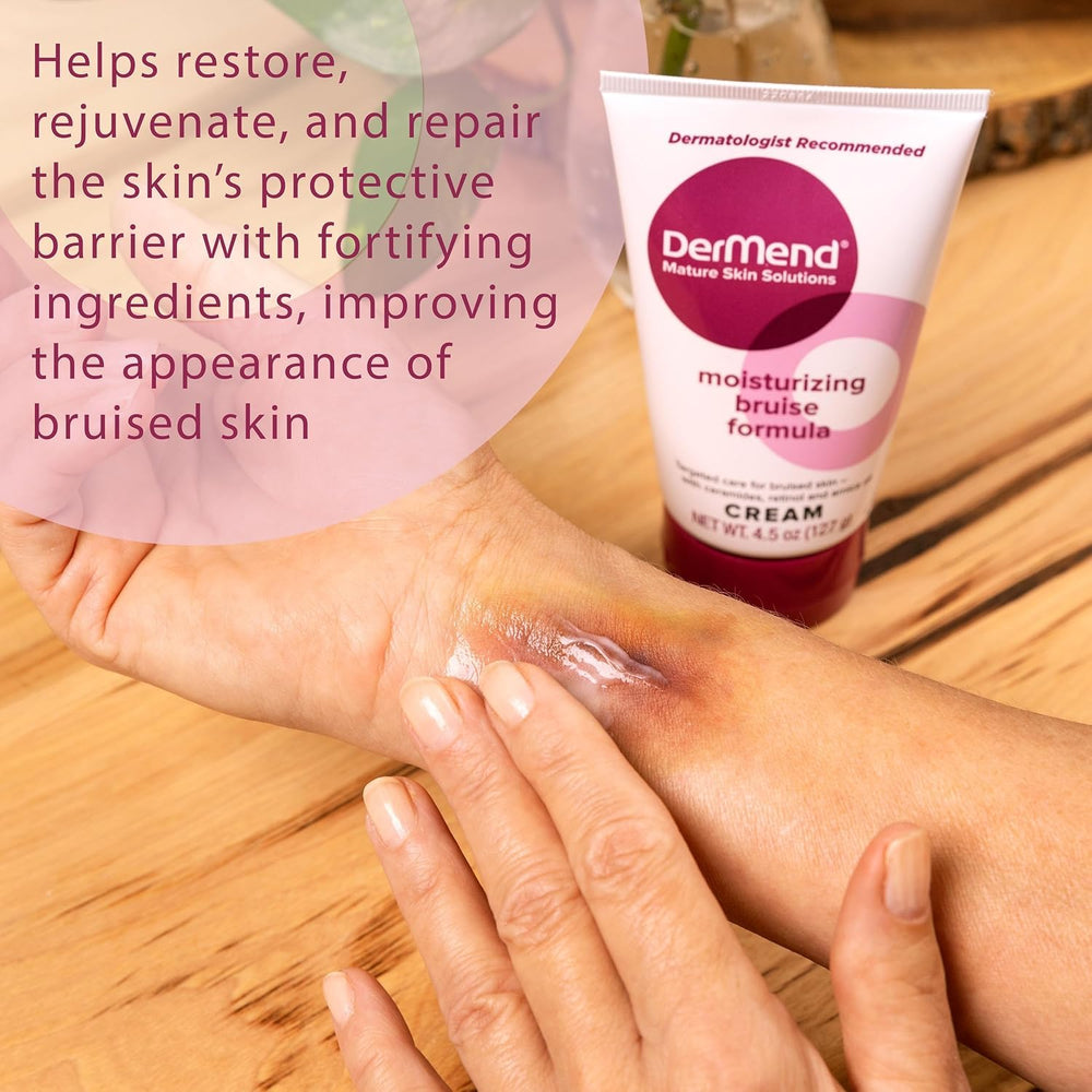 Dermend tube close-up label highlighting ingredients and directions