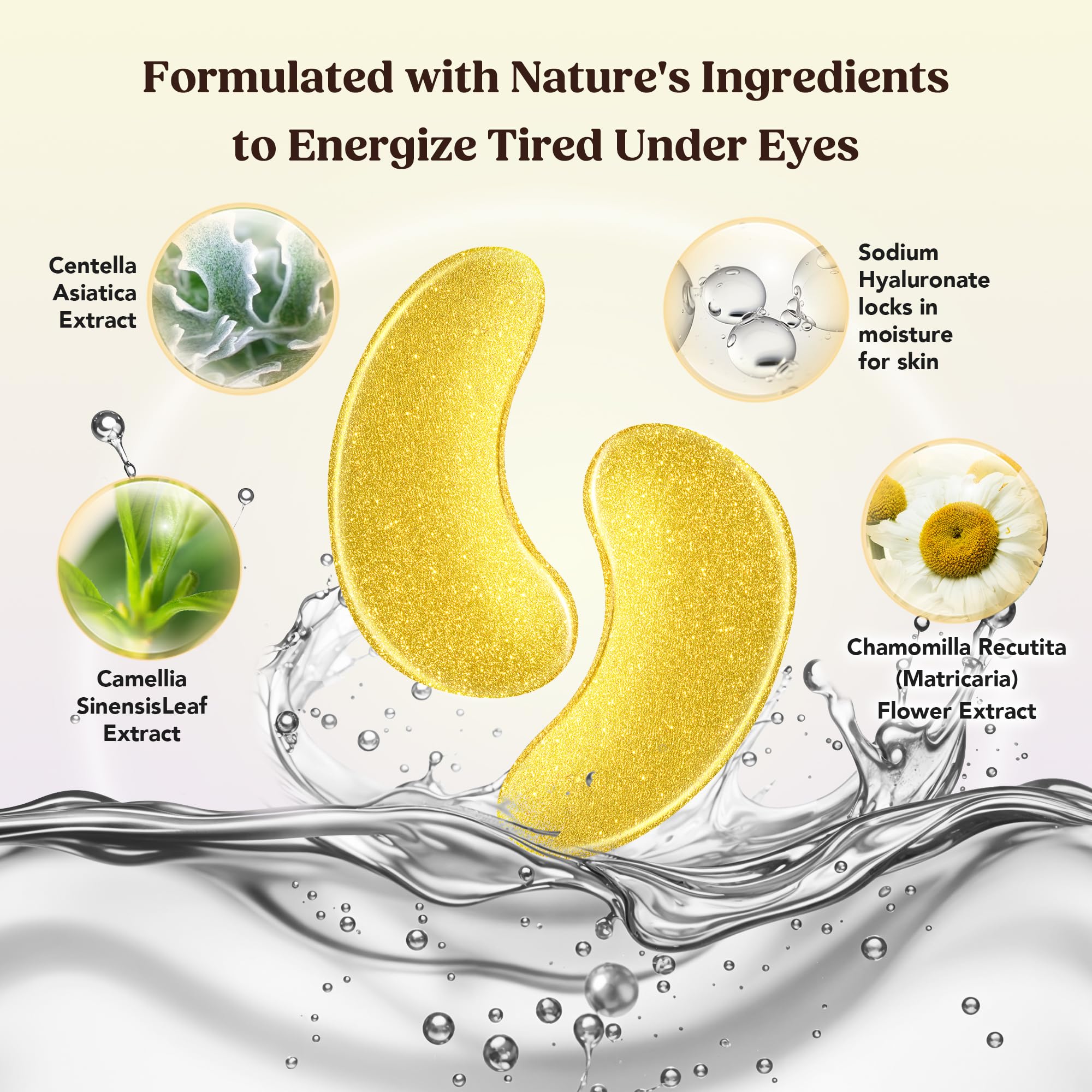 DERMORA application under eye on model showing immediate cooling effect