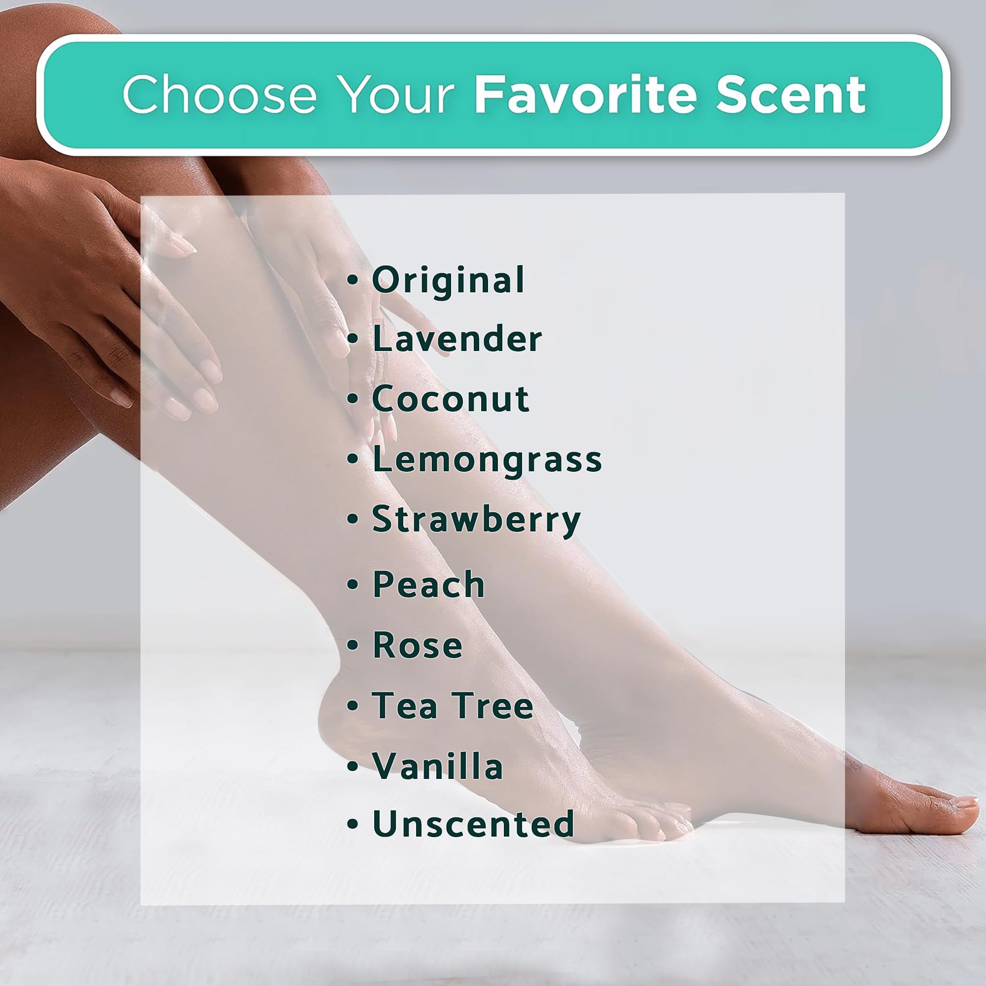 DERMORA used disposable booties beside moisturizer illustrating post-care benefit