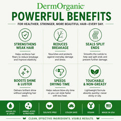 DermOrganic argan oil droplet highlighting organic oil source and nourishing benefit