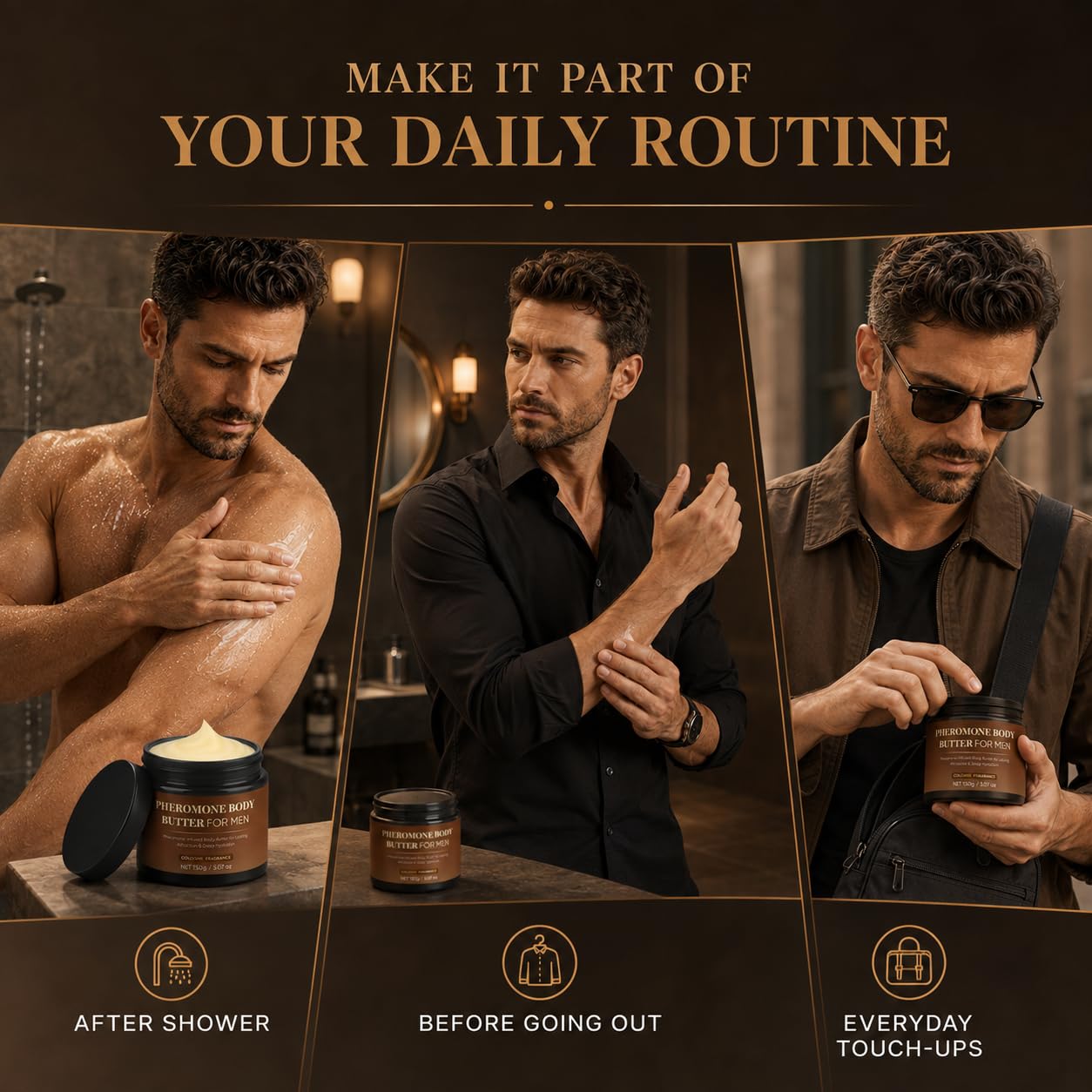 Derperzi in a morning routine setting showing confidence and freshness benefit