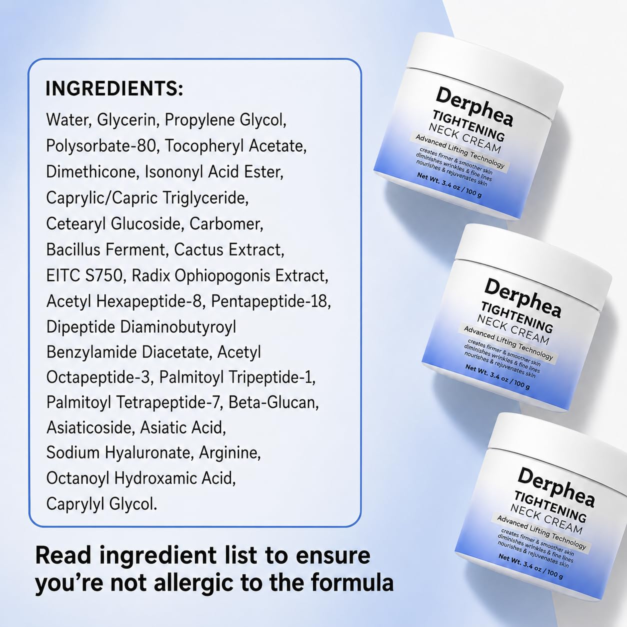 DERPHEA décolleté use in bathroom setting, suggests daily routine integration