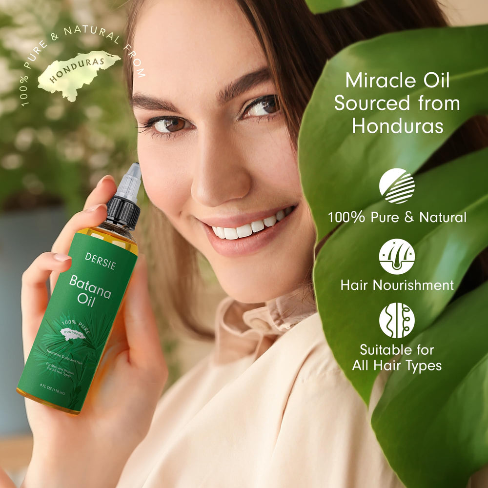 Dersie oil with raw plant elements illustrating natural sourcing benefit