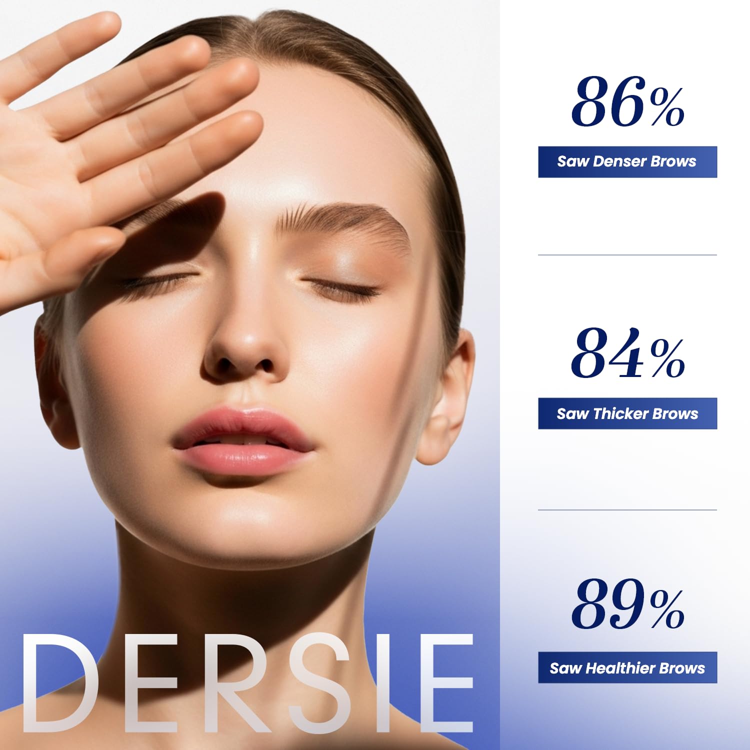 Dersie bottle held in hand to show 5 mL size and travel-friendly benefit