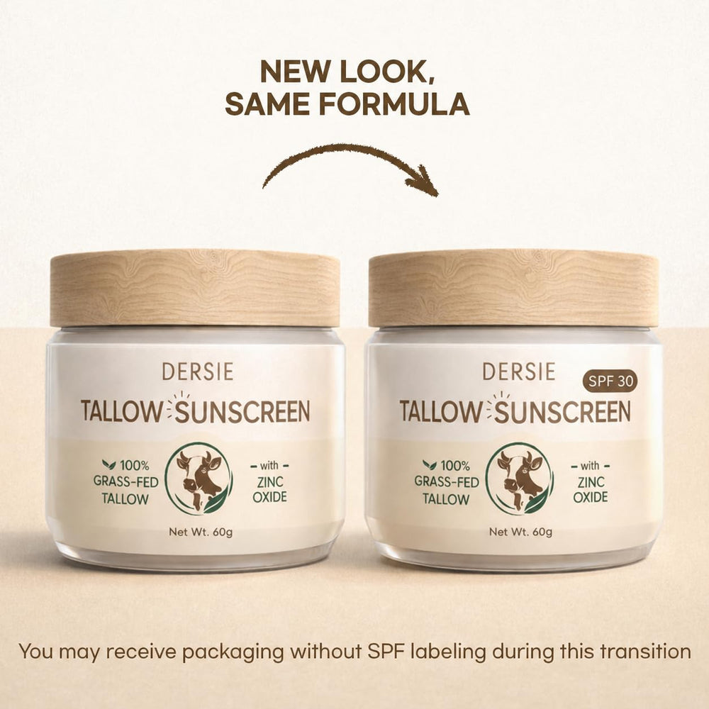 Dersie tube open with creamy texture demonstrating easy spreadability benefit