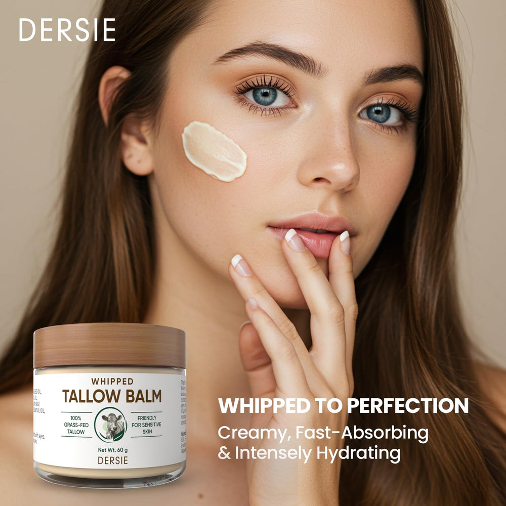 Dersie jar open with whipped cream texture highlighting fast absorption