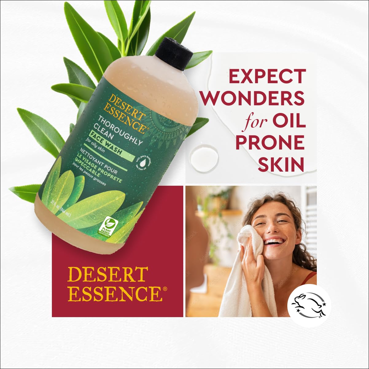 Desert Essence back label ingredients list for informed shoppers