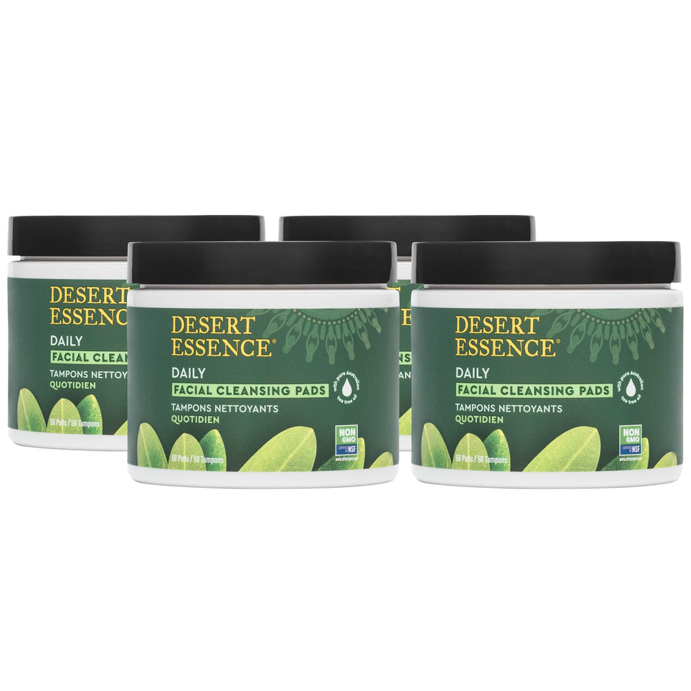 Desert Essence front tub showing product packaging and convenient size