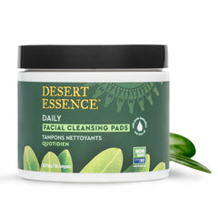 Desert Essence pad close-up texture displaying soft cloth and saturated solution benefit