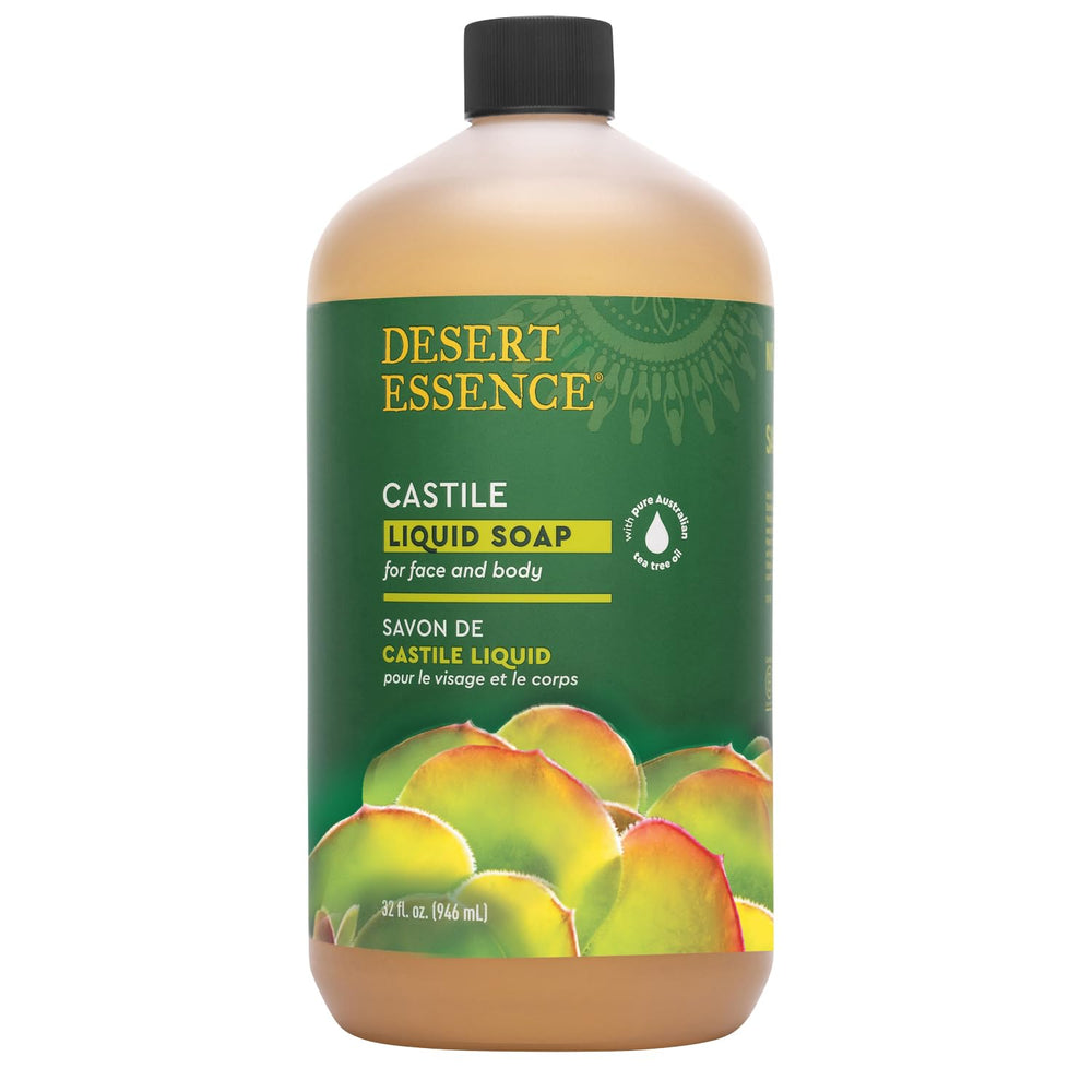 Desert Essence pouring texture demonstrating gentle lathering