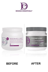 Design Essentials conditioner on bathroom shelf beside towel showing daily-use convenience and styling benefit
