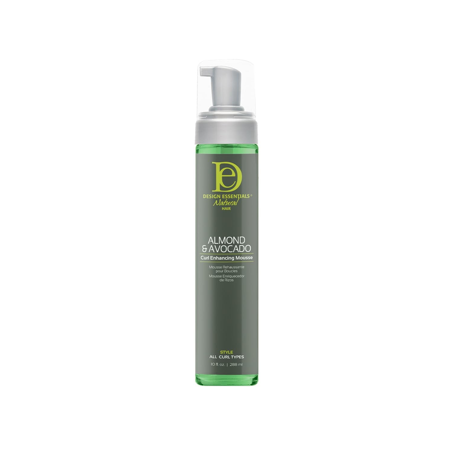 Design Essentials front packaging showing product benefits and 10 fl oz size
