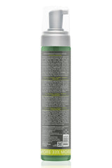 Design Essentials mousse being diffused into curls for faster styling