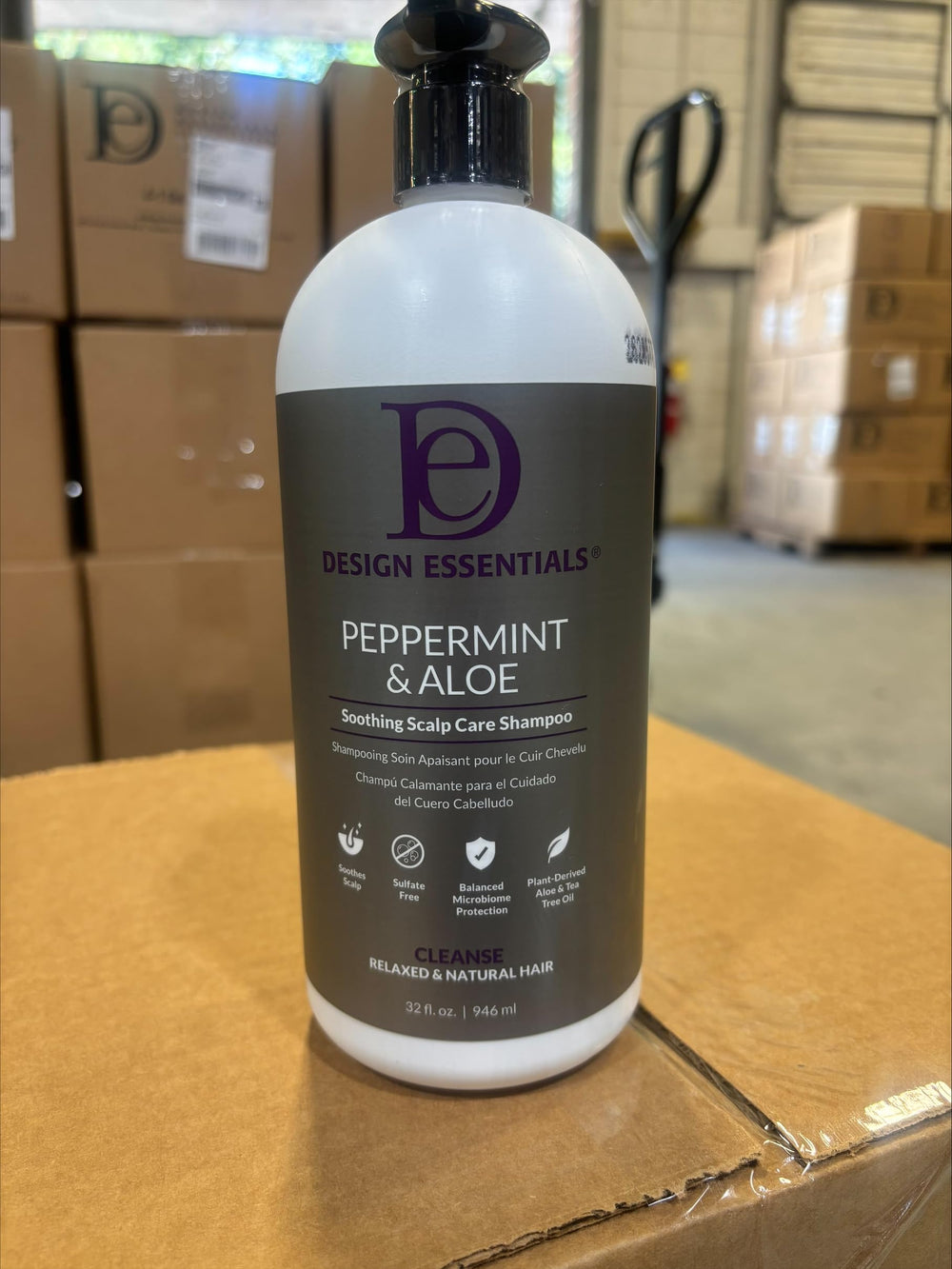Design Essentials peppermint leaves communicating cooling scalp relief