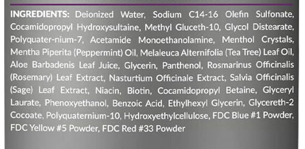 Design Essentials shampoo texture swirled to show creamy lightweight formula